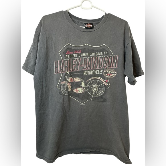 Harley-Davidson Richmond VA Black and Gray Graphic Tee - Picture 1 of 7